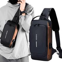 Bolsa Mensageiro Masculina Bolsa Anti-roubo Com Fechadura C