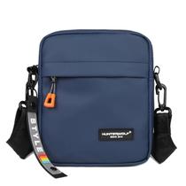 Bolsa Mensageiro Masculina Casual Oxford - Pequena com Zíper e Alça Lateral