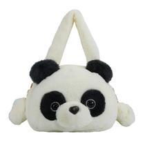 Bolsa mensageiro Pandas Cute Plush Anime Kids com alça de ombro Bolsa mensageiro Pandas Cute Plush Anime Kids com alça de ombro