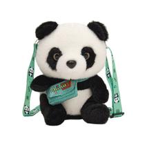 Bolsa mensageiro Pandas Cute Plush Anime Kids com alça de ombro Bolsa mensageiro Pandas Cute Plush Anime Kids com alça de ombro