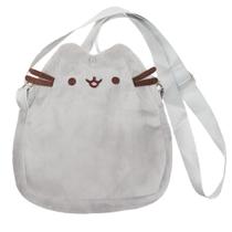 Bolsa mensageiro Pusheen Cute Plush Anime Kids com alça