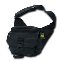 Bolsa Mensageiro Tática RAPDOM Preta 36x30x17 cm