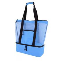 Bolsa Mesh Compartimento Térmico para Praia Piscina Campo Piquenique