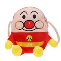 Bolsa Messenger Anpanmans Cute Plush Anime para crianças 15x10cm
