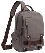 Bolsa Messenger BASICPOWER Canvas Sling Crossbody para laptop 13,3" Bolsa Messenger BASICPOWER Canvas Sling Crossbody para laptop 13,3"