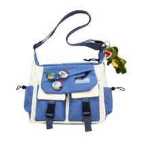 Bolsa Messenger, bolsa de lona, moderna, estilo japonês, masculino Bolsa Messenger, bolsa de lona, moderna, estilo japonês, masculino