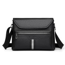Bolsa Messenger Bolsa de ombro de couro PU para homens Bolsa Messenger Bolsa de ombro de couro PU para homens
