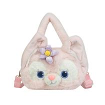Bolsa Messenger Bolsa de ombro infantil Plush Fox Anime 24x7x16cm