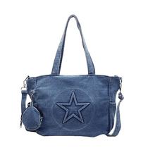 Bolsa Messenger, bolsa tiracolo jeans de grande capacidade Bolsa Messenger, bolsa tiracolo jeans de grande capacidade