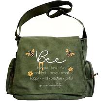 Bolsa Messenger CHICGLOW com impressão personalizada em tela unissex Bolsa Messenger CHICGLOW com impressão personalizada em tela unissex