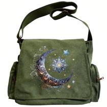 Bolsa Messenger CHICGLOW com impressão personalizada em tela unissex Bolsa Messenger CHICGLOW com impressão personalizada em tela unissex