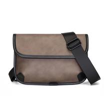 Bolsa Messenger Couro Vint para homens 25x17x5cm