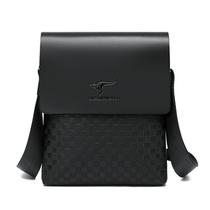 Bolsa Messenger de couro para homens, bolsa tiracolo empresarial