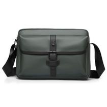 Bolsa Messenger de couro para homens Styl Green com fivela 30x5x20cm