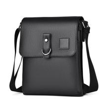 Bolsa Messenger de couro premium impermeável para homens