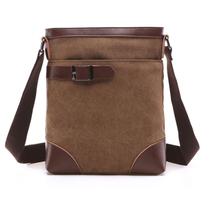 Bolsa Messenger de lona, bolsa de ombro tiracolo para homens