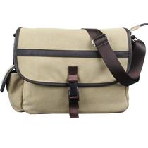 Bolsa Messenger de lona compacta para homens, de ombro casual, 33x6,5x24cm Bolsa Messenger de lona compacta para homens, de ombro casual, 33x6,5x24cm