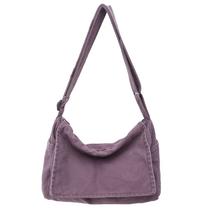 Bolsa Messenger de lona japonesa lavada para mulheres e homens Bolsa Messenger de lona japonesa lavada para mulheres e homens