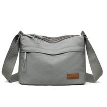 Bolsa Messenger de nylon impermeável para mulheres, leve