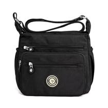 Bolsa Messenger de nylon para mulheres casual, tiracolo, impermeável