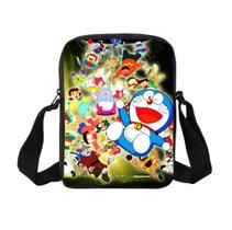 Bolsa Messenger Doraemons Anime Canvas Ombro 17x5x23cm