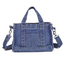 Bolsa Messenger Jeans para mulheres, mini bolsa tiracolo