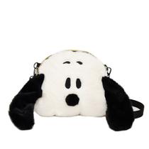 Bolsa Messenger Panda Anime Plush Crossbody para crianças de 2 a 10 anos Bolsa Messenger Panda Anime Plush Crossbody para crianças de 2 a 10 anos