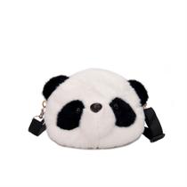 Bolsa Messenger Panda Anime Plush Crossbody para crianças de 2 a 10 anos Bolsa Messenger Panda Anime Plush Crossbody para crianças de 2 a 10 anos