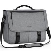 Bolsa Messenger RAINSMORE para homens, laptop de 15,6 polegadas, resistente à água