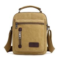 Bolsa Messenger Styli Canvas para homens 21x6x27cm 310g