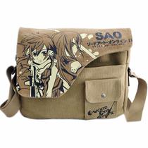Bolsa Messenger Sword Art Online Anime Canvas 36x14x26cm Bolsa Messenger Sword Art Online Anime Canvas 36x14x26cm