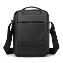 Bolsa Messenger WEPOWER Business Nylon resistente à água preta Bolsa Messenger WEPOWER Business Nylon resistente à água preta