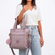 Bolsa Metalizada Feminina Mochila Estilosa Nylon Premium 3 Em 1 Resistente Reforçado Estiloso Luxo