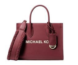 Bolsa Michael Kors Small Mirella Logo Tote Crossbody Oxblood