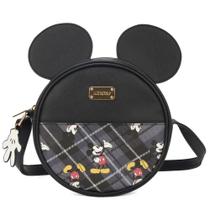 Bolsa Mickey Orelhas Bmk78595 Redonda Pequena Xadrez