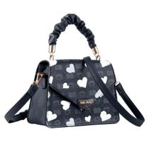 Bolsa Mini Baú Betty Boop Preto E Coração Branco - Semax