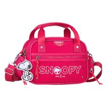 Bolsa Mini Baú Oficial Snoopy Colors Em Nylon Sp2849Pk Pink