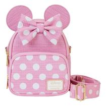 Bolsa Mini Conversível Loungefly Minnie Mouse - Palha Bolsa Mini Conversível Loungefly Minnie Mouse - Palha