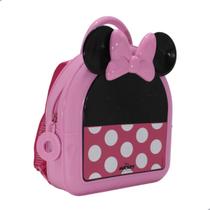 Bolsa Mini Melissa Backpack + Mickey And Minnie Rosa e Preto