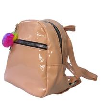 Bolsa Mini Mochila De Costas Pagani Vinil LD1948 Rose