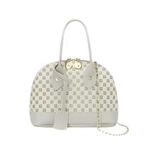 Bolsa Mini Pequena Ombro Mão Vertical Design Concha Couro PU