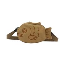 Bolsa Mini Transversal De Lona Com Bordado Em Forma De Peixe, Pequena E Portátil Com Zíper Bolsa Mini Transversal De Lona Com Bordado Em Forma De Peixe, Pequena E Portátil Com Zíper