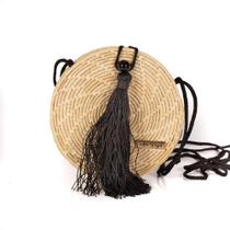 Bolsa Minibag Palha Feminina Arredondada Tiracolo Casual