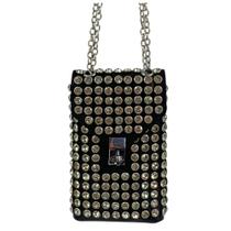 Bolsa Minnie brilho corrente Preto