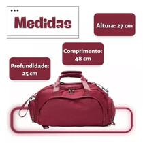 Bolsa Mochila Alça de Mão Viagem Passeio Esporte Academia