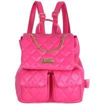 Bolsa Mochila De Costas e Mão Feminina Juvenil Barbie Casual