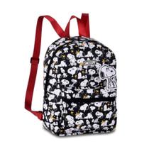 Bolsa Mochila de Costas Snoopy Ideal para Escola ou Passeio Cor:Branco - Clio
