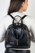 Bolsa mochila de couro croco 3 em 1 Marina