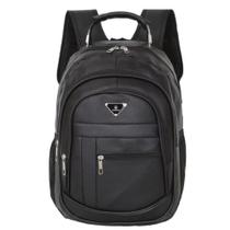 Bolsa Mochila de Couro Universitária Unissex Feminina Masculina Reforçada Com Cabo de Aço C/USB