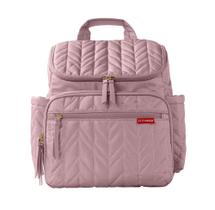Bolsa Mochila de Maternidade Forma Skip Hop Lilás Rosada